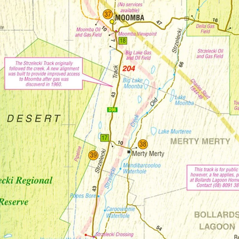 Birdsville & Strzelecki Tracks Map 4 Birdsville & Strzelecki Tracks Map - Image 2