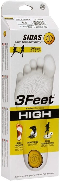 Sidas 3 Feet Activ Insole High 10 Sidas 3 Feet Activ Insole High -Hiking And Camping 0026483 3 feet activ insole high