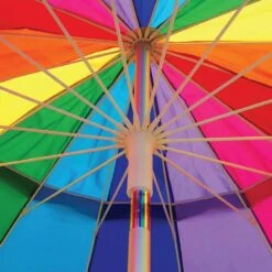 Rainbow 240cm Beach Umbrella -Hiking And Camping 0029005 rainbow 240cm beach umbrella
