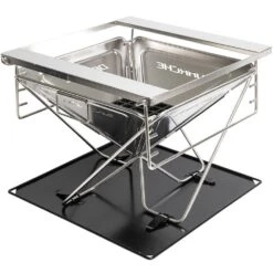 Stainless Steel BBQ 450 Firepit -Hiking And Camping 0067711 stainless steel bbq 450 firepit