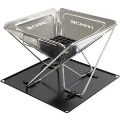 Stainless Steel BBQ 450 Firepit -Hiking And Camping 0067715 stainless steel bbq 450 firepit