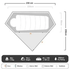 Atom Hiking Tent -Hiking And Camping 1201435