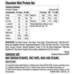 Clif BUILDERS Chocolate Mint Protein Bar -Hiking And Camping 1204549 builders chocolate mint protein bar