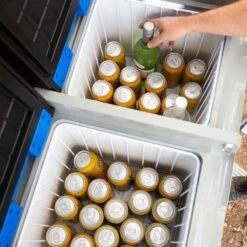 Companion Lithium 75L Dual Zone Rechargeable Fridge/Freezer -Hiking And Camping 1207175 lithium 75l dual zone rechargeable fridgefreezer