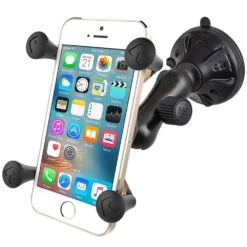 RAM MOUNTS X−Grip Phone Mount With Twist−Lock Low Profile Suction Base -Hiking And Camping 1207814 twist suction cup mount phone cradle