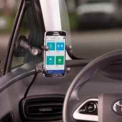 RAM MOUNTS X−Grip Phone Mount With Twist−Lock Low Profile Suction Base -Hiking And Camping 1207815 twist suction cup mount phone cradle