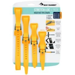 Sea To Summit Stretch−Loc All Sizes TPU Straps 20mm 4−Pack 22 Sea To Summit Stretch−Loc All Sizes TPU Straps 20mm 4−Pack -Hiking And Camping 1208460 stretch loc all sizes tpu straps 20mm 4 pack