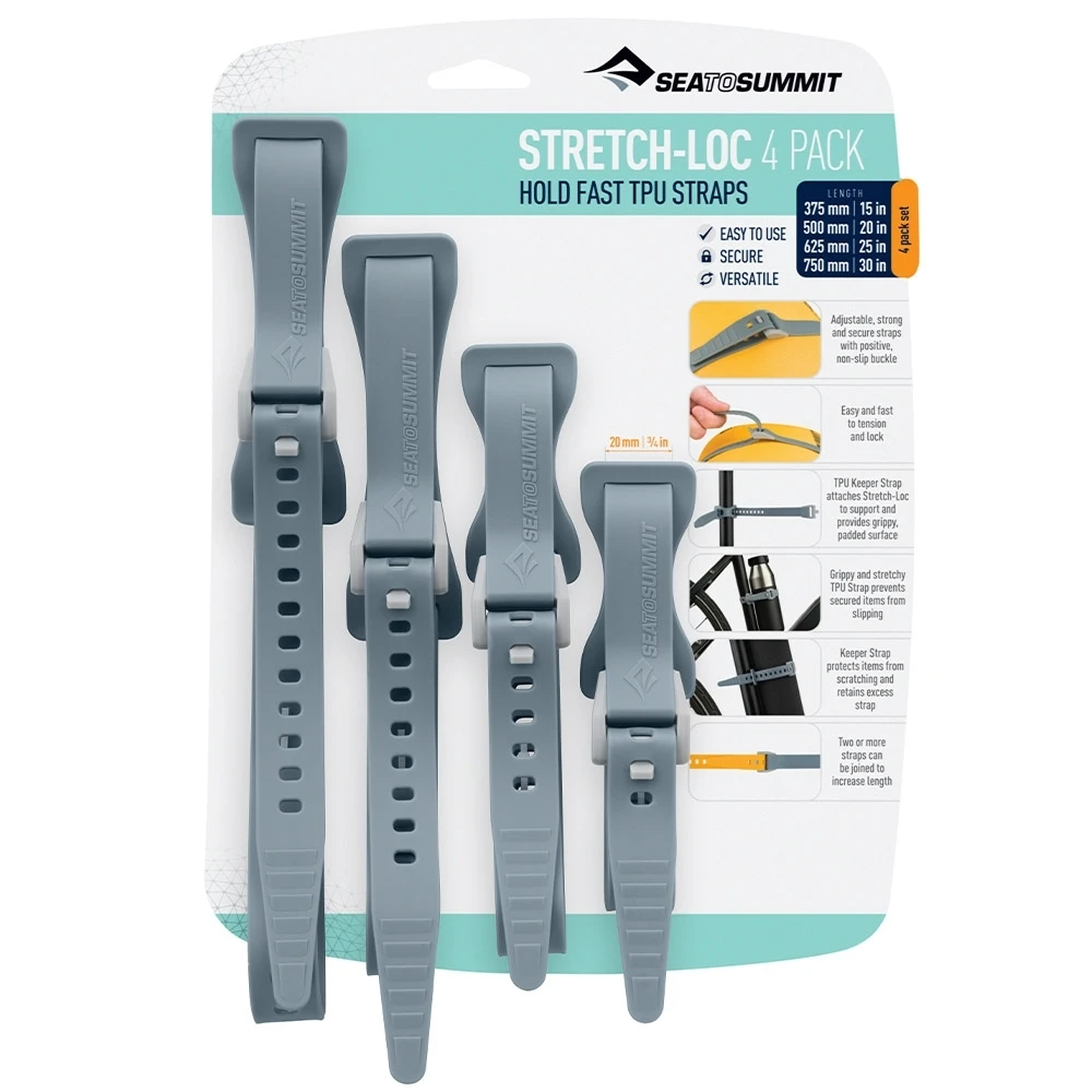 Sea To Summit Stretch−Loc All Sizes TPU Straps 20mm 4−Pack 13 Sea To Summit Stretch−Loc All Sizes TPU Straps 20mm 4−Pack - Image 11