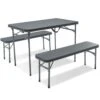 OZtrail Ironside Recreation Table & Bench 3 Pce Set -Hiking And Camping 1215148 ironside picnic set