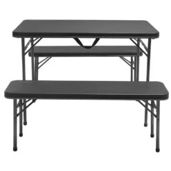 OZtrail Ironside Recreation Table & Bench 3 Pce Set -Hiking And Camping 1215150 ironside picnic set