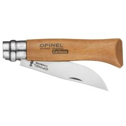 Opinel N°08 Carbon Knife -Hiking And Camping 1223404 traditional no08 carbon steel no 08vrn 85cm