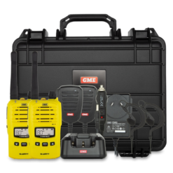 GME 5 Watt UHF CB Handheld Radio Twin Pack Yellow TX6160YTP