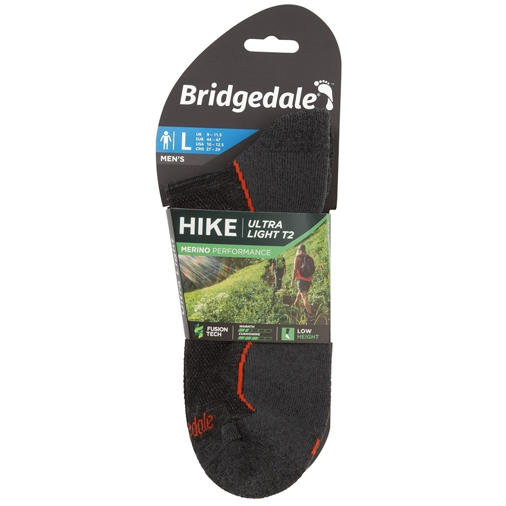 Bridgedale Hike Ultra Light T2 Merino Performance Men's Low Sock 5 Bridgedale Hike Ultra Light T2 Merino Performance Men's Low Sock - Image 3