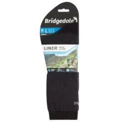 Bridgedale Base Layer Coolmax Men's Liner Sock 2Pk -Hiking And Camping 1238970 base layer coolmax mens liner sock 2pk black