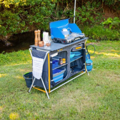 OZtrail Deluxe Camp Kitchen With Sink -Hiking And Camping 1241025 camp kitchen deluxe with sink