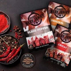 Original Wood Smoked 90g -Hiking And Camping 1243025 mikes beef jerky original 90g