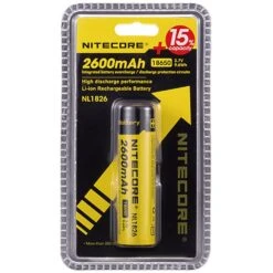 Nitecore High−Performance 18650 2600mAh Rechargeable Li−Ion Battery -Hiking And Camping 1243492 high performance 18650 2600mah rechargeable li ion battery