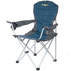 OZtrail Deluxe Arm Chair -Hiking And Camping 1243565 deluxe arm chair blue