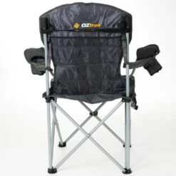 OZtrail Deluxe Arm Chair -Hiking And Camping 1243570 deluxe arm chair blue