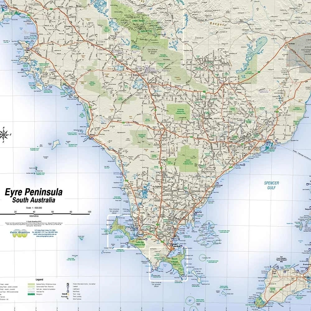 Hema Regional Map Eyre Peninsula South Australia 4 Hema Regional Map Eyre Peninsula South Australia - Image 2