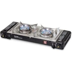 Travelmate II Twin Stove With Hotplate Black
