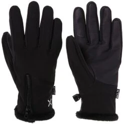 Nina Soft Shell Ladies Glove -Hiking And Camping 1250427 nina soft shell ladies glove black x small