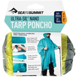 Sea To Summit Ultra Sil Nano Tarp Poncho -Hiking And Camping 1250845 ultra sil nano tarp poncho blue
