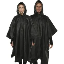 Stash Raincoat Poncho -Hiking And Camping 1251110 stash raincoat poncho black