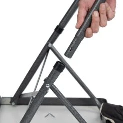 Bi−Fold Steel Table − Aluminium Top -Hiking And Camping 1252055 bi fold steel table aluminium top