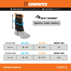 Sea To Summit Spinifex Ankle Gaiters Canvas -Hiking And Camping 1252436 spinifex canvas ankle gaiters