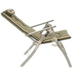 Coleman 5 Position Padded Chair -Hiking And Camping 1254307 5 position padded chair striped