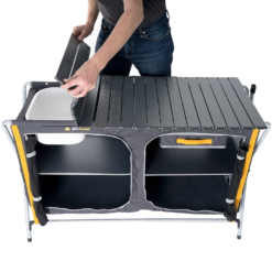 OZtrail Deluxe Camp Kitchen With Sink -Hiking And Camping 1255899 deluxe camp kitchen with sink