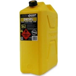 20 Litre Plastic Fast Pour Fuel Can Diesel Yellow