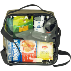 Australian Made Clear Top Large Drawer Bag -Hiking And Camping 1258121 australian made large drawer bag clear top khaki