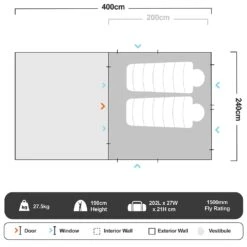 RV−3 Plus Canvas Touring Tent 29 RV−3 Plus Canvas Touring Tent -Hiking And Camping 1260132