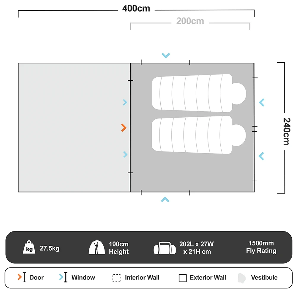 RV−3 Plus Canvas Touring Tent 16 RV−3 Plus Canvas Touring Tent - Image 14