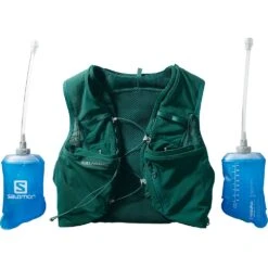 Salomon Adv Skin 5 Women's Running Vest With Flasks -Hiking And Camping 1261990 adv skin 5 womens running vest with flasks pacific xx small