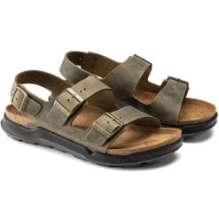 Birkenstock Milano Cross Town Sandal 16 Birkenstock Milano Cross Town Sandal -Hiking And Camping 1265598 milano cross town sandal eu 39 regular faded khaki waxy leather