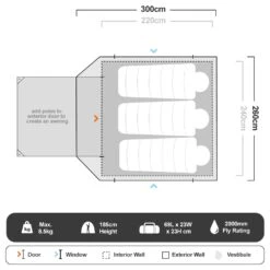 Cabin 4 Person Tent 23 Cabin 4 Person Tent -Hiking And Camping 1266191