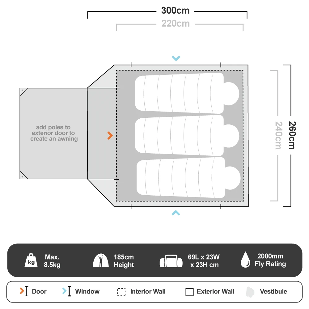 Cabin 4 Person Tent 13 Cabin 4 Person Tent - Image 11