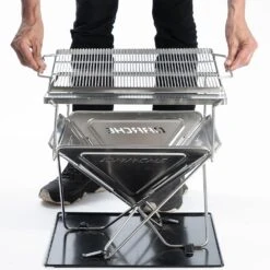 Stainless Steel BBQ 450 Firepit -Hiking And Camping 1266553 stainless steel bbq 450 firepit