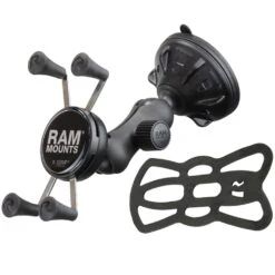 RAM MOUNTS X−Grip Phone Mount With Twist−Lock Low Profile Suction Base -Hiking And Camping 1269430 x grip phone mount with twist lock low profile suction base