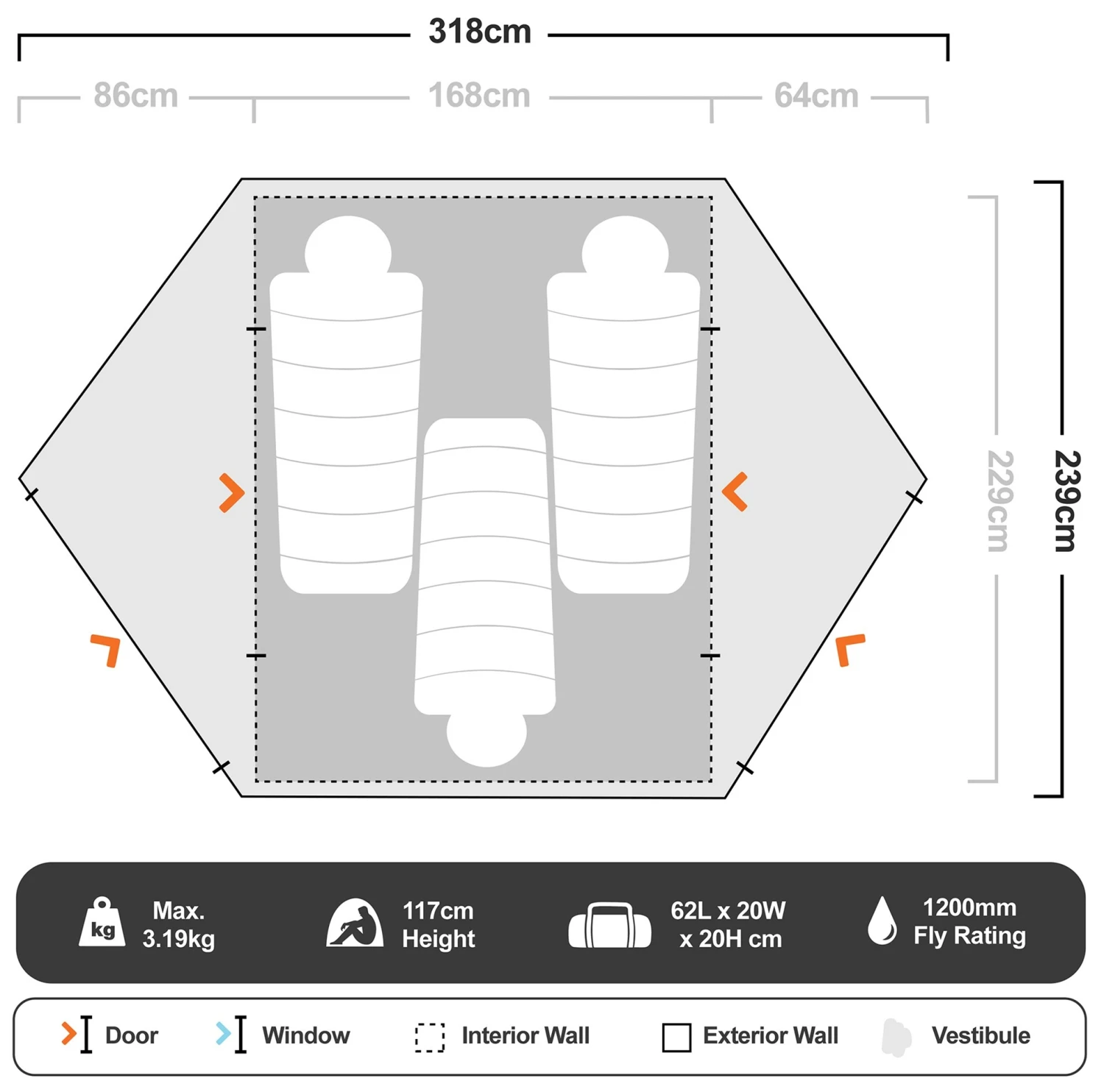 Marmot Tungsten 3−Person Tent 10 Marmot Tungsten 3−Person Tent - Image 8
