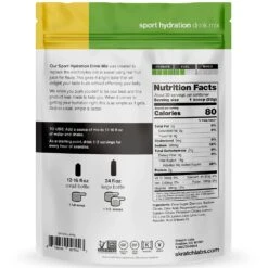 Skratch Labs Hydration Drink Mix 440g Lemon & Lime 20 Serve -Hiking And Camping 1275751 skr sport hydration drink mix 400g resealable pouch lemons limes