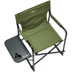 OZtrail Classic Directors Chair With Side Table -Hiking And Camping 1276977 classic directors chair with side table