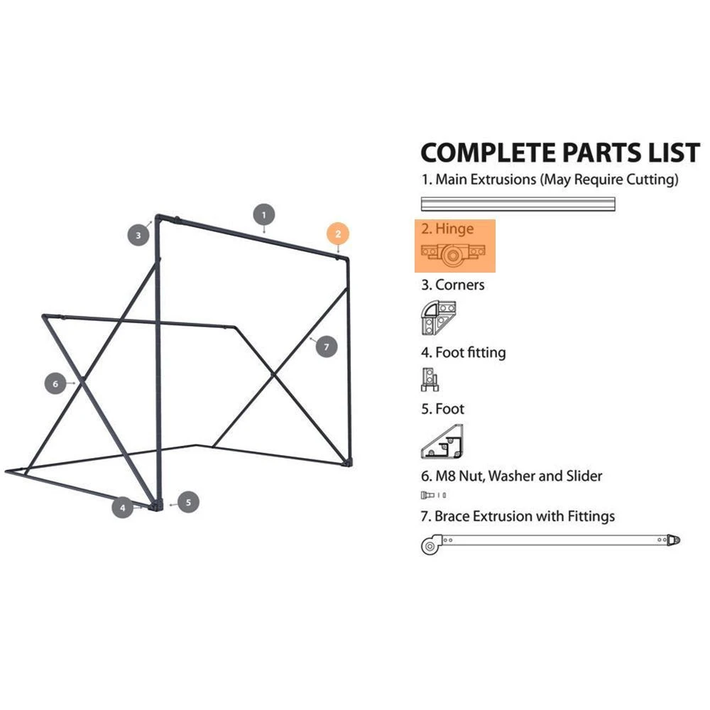 RV Tent Replacement Hinge 2 Pack 6 RV Tent Replacement Hinge 2 Pack - Image 4