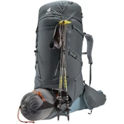 Deuter Aircontact Core 60 + 10 Backpack -Hiking And Camping 1277477 aircontact core 60 plus 10 backpack graphite shale