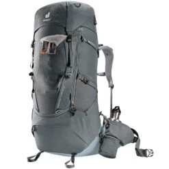 Deuter Aircontact Core 60 + 10 Backpack -Hiking And Camping 1277478 aircontact core 60 plus 10 backpack graphite shale