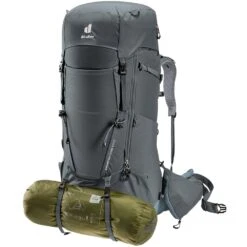 Deuter Aircontact Core 60 + 10 Backpack -Hiking And Camping 1277479 aircontact core 60 plus 10 backpack graphite shale