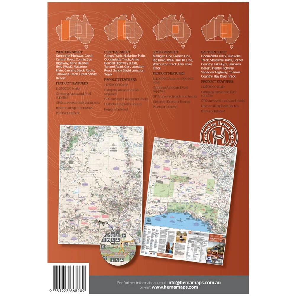 Hema Great Desert Tracks Map Pack 9th Edition 4 Hema Great Desert Tracks Map Pack 9th Edition - Image 2